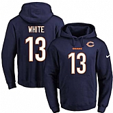 Printed Nike Chicago Bears #13 Kevin White Navy Name & Number Men's Pullover Hoodie,baseball caps,new era cap wholesale,wholesale hats