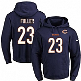 Printed Nike Chicago Bears #23 Kyle Fuller Navy Name & Number Men's Pullover Hoodie,baseball caps,new era cap wholesale,wholesale hats