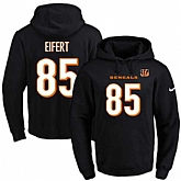 Printed Nike Cincinnati Bengals #85 Tyler Eifert Black Name & Number Men's Pullover Hoodie,baseball caps,new era cap wholesale,wholesale hats