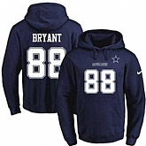 Printed Nike Dallas Cowboys #88 Dez Bryant Navy Name & Number Men's Pullover Hoodie,baseball caps,new era cap wholesale,wholesale hats