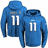 Printed Nike Detroit Lions #11 Marvin Jone Jr Blue Name & Number Men's Pullover Hoodie,baseball caps,new era cap wholesale,wholesale hats