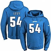 Printed Nike Detroit Lions #54 DeAndre Levy Blue Name & Number Men's Pullover Hoodie,baseball caps,new era cap wholesale,wholesale hats