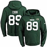 Printed Nike Green Bay Packers #89 Jared Cook Green Name & Number Men's Pullover Hoodie,baseball caps,new era cap wholesale,wholesale hats