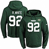 Printed Nike Green Bay Packers #92 Reggie White Green Name & Number Men's Pullover Hoodie,baseball caps,new era cap wholesale,wholesale hats