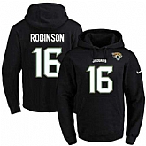 Printed Nike Jacksonville Jaguars #16 Denard Robinson Black Name & Number Men's Pullover Hoodie,baseball caps,new era cap wholesale,wholesale hats