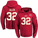 Printed Nike Kansas City Chiefs #32 Marcus Allen Red Name & Number Men's Pullover Hoodie,baseball caps,new era cap wholesale,wholesale hats