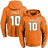 Printed Nike Miami Dolphins #10 Kenny Stills Orange Name & Number Men's Pullover Hoodie,baseball caps,new era cap wholesale,wholesale hats