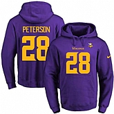 Printed Nike Minnesota Vikings #28 Adrian Peterson Purple-Yellow Name & Number Men's Pullover Hoodie,baseball caps,new era cap wholesale,wholesale hats