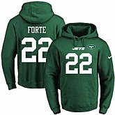Printed Nike New York Jets #22 Matt Forte Green Name & Number Men's Pullover Hoodie,baseball caps,new era cap wholesale,wholesale hats