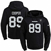 Printed Nike Oakland Raiders #89 Amari Cooper Black Name & Number Men's Pullover Hoodie,baseball caps,new era cap wholesale,wholesale hats