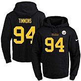 Printed Nike Pittsburgh Steelers #94 Lawrence Timmons Pro Line Black Name & Number Men's Pullover Hoodie,baseball caps,new era cap wholesale,wholesale hats