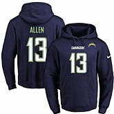 Printed Nike San Diego Chargers #13 Keenan Allen Dark Blue Name & Number Men's Pullover Hoodie,baseball caps,new era cap wholesale,wholesale hats