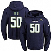 Printed Nike San Diego Chargers #50 Manti Te'O Dark Blue Name & Number Men's Pullover Hoodie,baseball caps,new era cap wholesale,wholesale hats