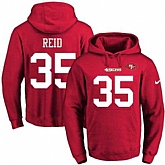 Printed Nike San Francisco 49ers #35 Eric Reid Red Name & Number Men's Pullover Hoodie,baseball caps,new era cap wholesale,wholesale hats