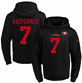 Printed Nike San Francisco 49ers #7 Colin Kaepernick Black Name & Number Men's Pullover Hoodie,baseball caps,new era cap wholesale,wholesale hats
