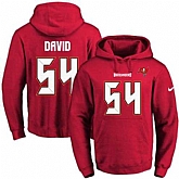 Printed Nike Tampa Bay Buccaneers #54 Lavonte David Red Name & Number Men's Pullover Hoodie,baseball caps,new era cap wholesale,wholesale hats