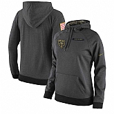 Women Nike Chicago Bears Anthracite Salute to Service Pullover Hoodie,baseball caps,new era cap wholesale,wholesale hats