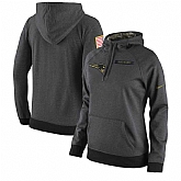 Women Nike New England Patriots Anthracite Salute to Service Pullover Hoodie,baseball caps,new era cap wholesale,wholesale hats