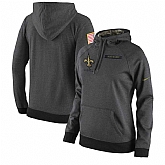 Women Nike New Orleans Saints Anthracite Salute to Service Pullover Hoodie,baseball caps,new era cap wholesale,wholesale hats