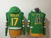 Anaheim Ducks #17 Ryan Kesler Green All Stitched Hooded Sweatshirt,baseball caps,new era cap wholesale,wholesale hats