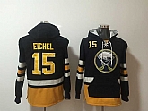 Buffalo Sabres #15 Jack Eichel Black All Stitched Hooded Sweatshirt,baseball caps,new era cap wholesale,wholesale hats