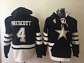 Dallas Cowboys #4 Dak Prescott Navy All Stitched Hooded Sweatshirt,baseball caps,new era cap wholesale,wholesale hats