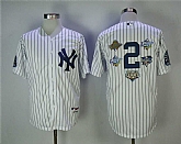 New York Yankees #2 Derek Jeter White 5x MLB World Series Champions Cool Base Stitched MLB Jerseys,baseball caps,new era cap wholesale,wholesale hats