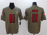 Nike Atlanta Falcons #11 Julio Jones Olive Salute To Service Limited Jersey,baseball caps,new era cap wholesale,wholesale hats