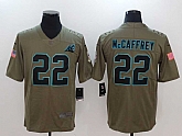 Nike Carolina Panthers #22 Christian McCaffrey Olive Salute To Service Limited Jersey,baseball caps,new era cap wholesale,wholesale hats