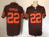 Nike Cleveland Browns #22 Jabrill Peppers Brown Color Rush Limited Jerseys,baseball caps,new era cap wholesale,wholesale hats