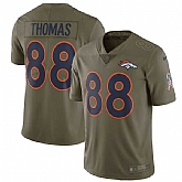 Nike Denver Broncos #88 Demaryius Thomas Olive Salute To Service Limited Jersey,baseball caps,new era cap wholesale,wholesale hats