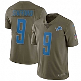 Nike Detroit Lions #9 Matthew Stafford Olive Salute To Service Limited Jersey,baseball caps,new era cap wholesale,wholesale hats