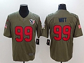 Nike Houston Texans #99 J.J. Watt Olive Salute To Service Limited Jersey,baseball caps,new era cap wholesale,wholesale hats