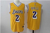Nike Los Angeles Lakers #2 Lonzo Ball Yellow-Purple Stitched NBA Jersey,baseball caps,new era cap wholesale,wholesale hats
