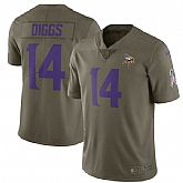 Nike Minnesota Vikings #14 Stefon Diggs Olive Salute To Service Limited Jersey,baseball caps,new era cap wholesale,wholesale hats