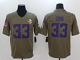 Nike Minnesota Vikings #33 Dalvin Cook Olive Salute To Service Limited Jersey,baseball caps,new era cap wholesale,wholesale hats