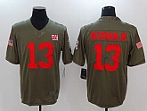 Nike New York Giants #13 Odell Beckham Jr. Olive Salute To Service Limited Jersey,baseball caps,new era cap wholesale,wholesale hats