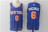 Nike New York Knicks #6 Kristaps Porzingis Blue Stitched NBA Jersey,baseball caps,new era cap wholesale,wholesale hats