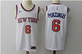 Nike New York Knicks #6 Kristaps Porzingis White Stitched NBA Jersey,baseball caps,new era cap wholesale,wholesale hats