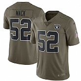 Nike Oakland Raiders #52 Khalil Mack Olive Salute To Service Limited Jersey,baseball caps,new era cap wholesale,wholesale hats