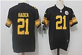 Nike Pittsburgh Steelers #21 Haden Black Color Rush Limited Jerseys,baseball caps,new era cap wholesale,wholesale hats