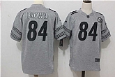 Nike Pittsburgh Steelers #84 Brown Gray Gridiron Gray Limited Jersey,baseball caps,new era cap wholesale,wholesale hats