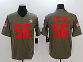 Nike San Francisco 49ers #56 Reuben Foster Olive Salute To Service Limited Jersey,baseball caps,new era cap wholesale,wholesale hats