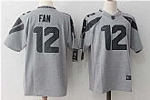 Nike Seattle Seahawks #12 Fan Gray Gridiron Gray Limited Jersey,baseball caps,new era cap wholesale,wholesale hats