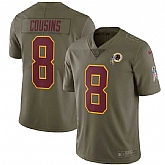 Nike Washington Redskins #8 Kirk Cousins Olive Salute To Service Limited Jersey,baseball caps,new era cap wholesale,wholesale hats