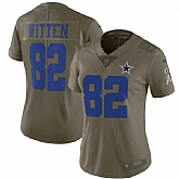 Women Nike Dallas Cowboys #82 Jason Witten Olive Salute To Service Limited Jersey,baseball caps,new era cap wholesale,wholesale hats