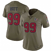 Women Nike Houston Texans #99 J.J. Watt Olive Salute To Service Limited Jersey,baseball caps,new era cap wholesale,wholesale hats