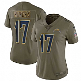 Women Nike San Diego Chargers #17 Philip Rivers Olive Salute To Service Limited Jersey,baseball caps,new era cap wholesale,wholesale hats