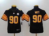 Youth Limited Nike Pittsburgh Steelers #90 T.J. Watt Black Color Rush Jerseys,baseball caps,new era cap wholesale,wholesale hats