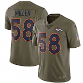 Youth Nike Denver Broncos #58 Von Miller Olive Salute To Service Limited Jersey,baseball caps,new era cap wholesale,wholesale hats